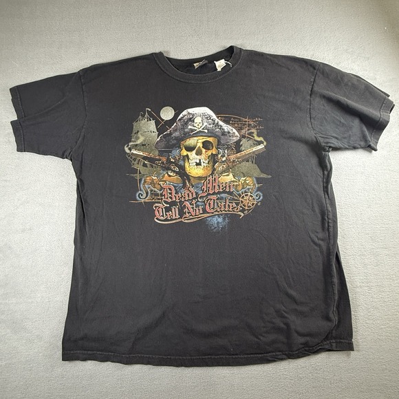Liquid Blue Other - Vintage Liquid Blue Pirate Shirt Men's 3XL Dead Men Tell No Tales Skull Graphic